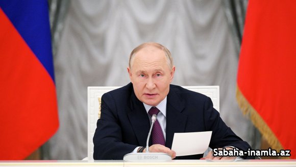 Putin: "Müdafiə Nazirliyi Ukrayna Silahlı Qüvvələrinin NATO silahlarını Rusiya Federasiyasının dərinliklərinə endirmək icazəsinə cavab üzərində işləyir"